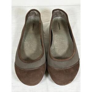 Patagonia Women’s Brown Mesh Suede Ballet Flats Eco Comfort Size 7